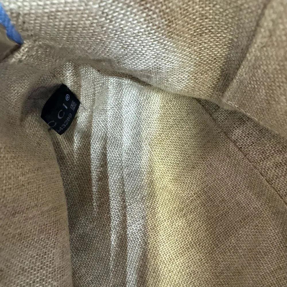 Auth Gucci Small Dollar Calfskin Dome Mineral Blue 2way GG Charm Bag Satchel - Picture 14 of 16